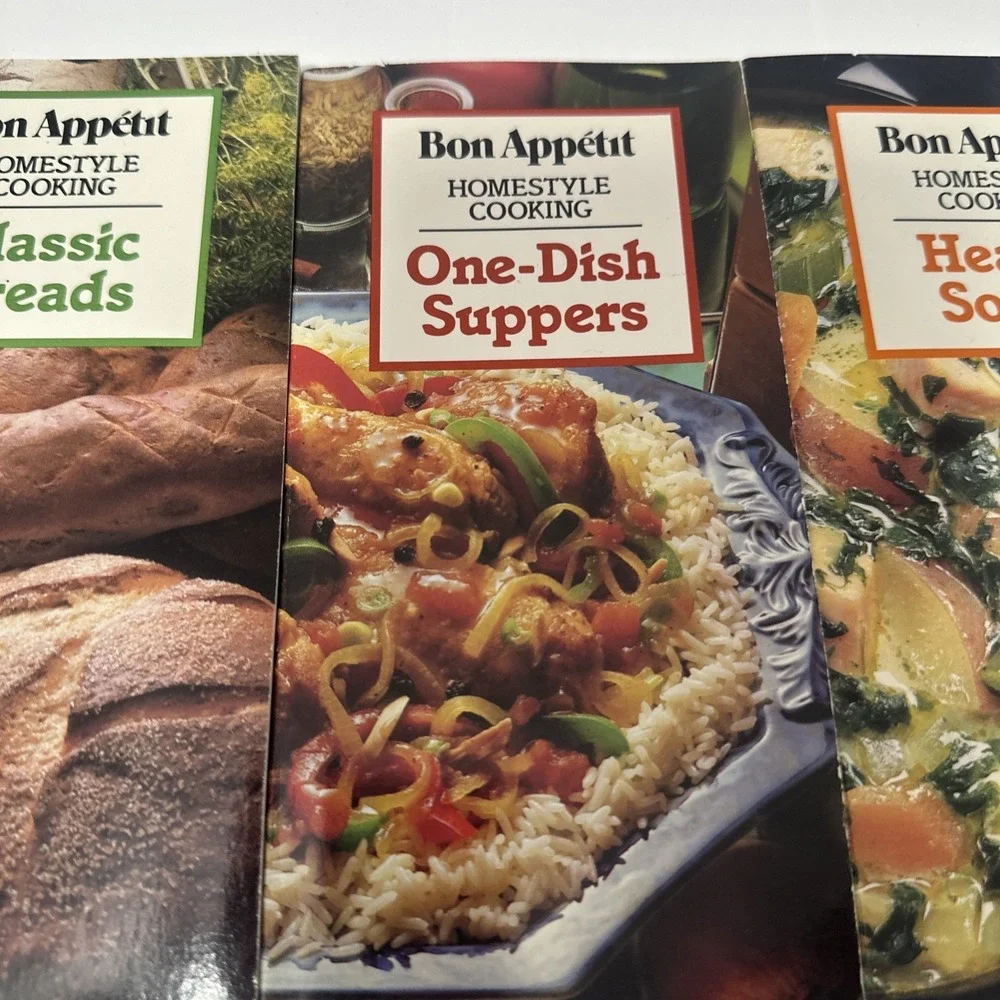 4 BON APPETIT HOMESTYLE COOKING BREADS SOUPS SUPPERS CAKES PB